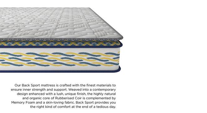 Back Sport Orthopaedic Coir Double Size Foam Mattress (6 in Mattress Thickness (in Inches), 72 x 48 in Mattress Size) by Urban Ladder - Front View Design 1 - 524775