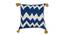 Mark Blue Geometric 16 x 16 Inches Cotton Cushion Cover (Blue, 41 x 41 cm  (16" X 16") Cushion Size) by Urban Ladder - Cross View Design 1 - 524843