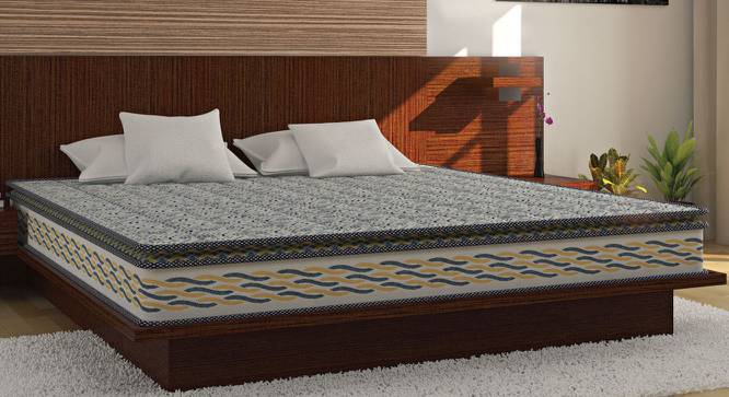 Pixel Cooling Copper Gel Memory King Size High Resilience (HR) Foam Mattress (7 in Mattress Thickness (in Inches), 72 x 72 in Mattress Size) by Urban Ladder - Design 1 Full View - 524894