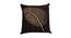 Grant Brown Floral 18 x 18 Inches Polyester Cushion Cover (Brown, 46 x 46 cm  (18" X 18") Cushion Size) by Urban Ladder - Cross View Design 1 - 524985