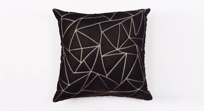 Felix Brown Abstract 18 x 18 Inches Polyester Cushion Cover (Brown, 46 x 46 cm  (18" X 18") Cushion Size) by Urban Ladder - Front View Design 1 - 525002