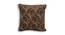 Kyler Brown Floral 16 x 16 Inches Polyester Velvet Cushion Covers - Set of 2 (Brown, 41 x 41 cm  (16" X 16") Cushion Size) by Urban Ladder - Cross View Design 1 - 525134