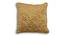Rafael Gold Floral 16 x 16 Inches Polyester Velvet Cushion Cover (Gold, 41 x 41 cm  (16" X 16") Cushion Size) by Urban Ladder - Cross View Design 1 - 525135