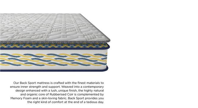 Back Sport Orthopaedic Coir Foam King Size Mattress (6 in Mattress Thickness (in Inches), 72 x 72 in Mattress Size) by Urban Ladder - Front View Design 1 - 525204