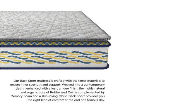 Back Sport Orthopaedic Coir Foam King Size Mattress (6 in Mattress Thickness (in Inches), 75 x 72 in Mattress Size) by Urban Ladder - Front View Design 1 - 525205