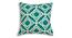 Aidan Green Geometric 16 x 16 Inches Cotton Cushion Cover (Green, 41 x 41 cm  (16" X 16") Cushion Size) by Urban Ladder - Front View Design 1 - 525231