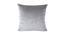 Bodhi Silver Abstract 16 x 16 Inches Velvet Cushion Covers - Set of 2 (Silver, 41 x 41 cm  (16" X 16") Cushion Size) by Urban Ladder - Front View Design 1 - 525314