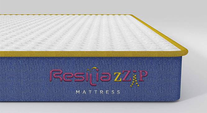 Antimicrobial Queen Size High Resilience (HR) Foam Mattress - Resilia zZip (78 x 60 in (Standard) Mattress Size, 5 in Mattress Thickness (in Inches)) by Urban Ladder - Front View Design 1 - 525387