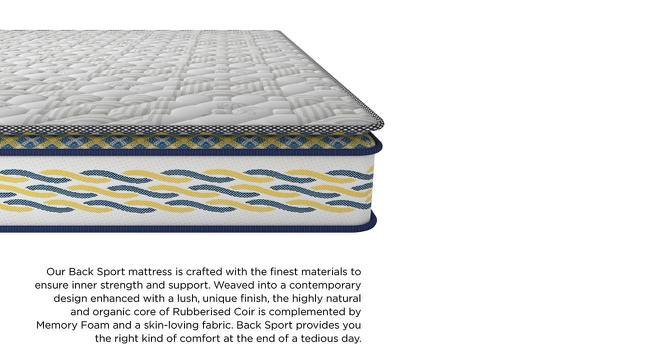 Back Sport Orthopaedic Coir Foam Queen Size Mattress (72 x 60 in Mattress Size, 6 in Mattress Thickness (in Inches)) by Urban Ladder - Front View Design 1 - 525568