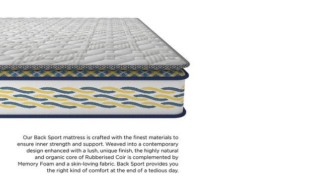 Back Sport Orthopaedic Coir Foam Queen Size Mattress (78 x 60 in (Standard) Mattress Size, 6 in Mattress Thickness (in Inches)) by Urban Ladder - Front View Design 1 - 525569