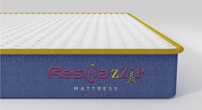 Antimicrobial Queen Size High Resilience (HR) Foam Mattress - Resilia zZip (72 x 60 in Mattress Size, 5 in Mattress Thickness (in Inches)) by Urban Ladder - Front View Design 1 - 525570