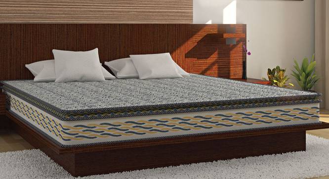 Pixel Cooling Copper Gel Memory Single Size High Resilience (HR) Foam Mattress (7 in Mattress Thickness (in Inches), 72 x 30 in Mattress Size) by Urban Ladder - Design 1 Full View - 525846