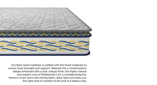 Back Sport Orthopaedic Single Size Coir Foam Mattress (75 x 36 in Mattress Size, 6 in Mattress Thickness (in Inches)) by Urban Ladder - Front View Design 1 - 525949