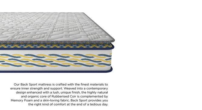 Back Sport Orthopaedic Single Size Coir Foam Mattress (78 x 36 in (Standard) Mattress Size, 6 in Mattress Thickness (in Inches)) by Urban Ladder - Front View Design 1 - 525951