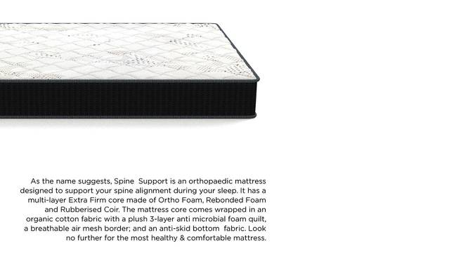 Spine Support Orthopaedic Multi Layered Single Coir Mattress (6 in Mattress Thickness (in Inches), 78 x 30 in Mattress Size) by Urban Ladder - Front View Design 1 - 525962