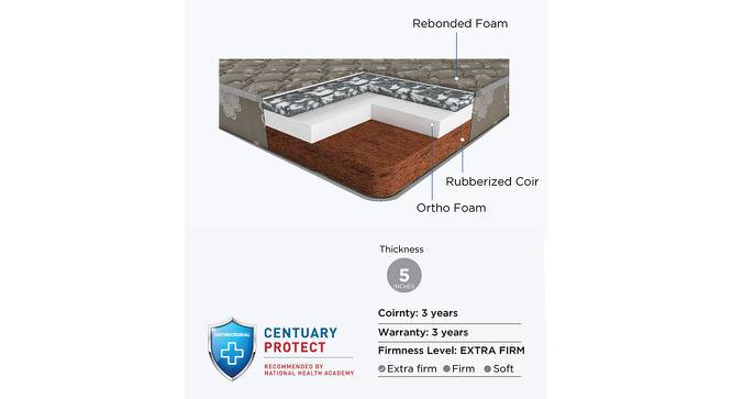 Dr. Sleep - Single Size Orthopaedic Coir Mattress (5 in Mattress Thickness (in Inches), 75 x 30 in Mattress Size) by Urban Ladder - Cross View Design 1 - 526058