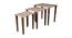 Hexagon Patches Solid Wood Nested End Table in Laminate Finish - Set of 3 (Brown, Laminate Finish) by Urban Ladder - Cross View Design 1 - 526274
