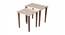 Linen Lines Solid Wood Nested End Table - Set of 2 (Multicolor) by Urban Ladder - Front View Design 1 - 526282