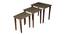 Syaahi Solid Wood Nested End Table in Paper Finish - Set of 3 (Multicolor, PU Paper Finish) by Urban Ladder - Front View Design 1 - 526285