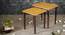 Sunehri Solid Wood Nested End Table in Paper Finish - Set of 2 (PU Paper Finish, Golden) by Urban Ladder - Design 1 Side View - 526295