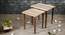 Linen Lines Solid Wood Nested End Table - Set of 2 (Multicolor) by Urban Ladder - Rear View Design 1 - 526303
