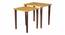 Sunehri Solid Wood Nested End Table in Paper Finish - Set of 2 (PU Paper Finish, Golden) by Urban Ladder - Cross View Design 1 - 526325