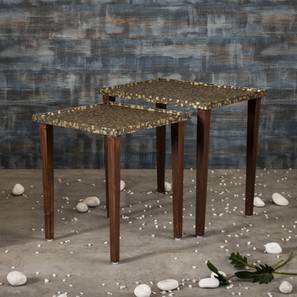 a tiny mistake Syaahi Solid Wood Side Table in Pu Paper Multicolor Finish-picture-10