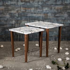 a tiny mistake Bliss Solid Wood Side Table in Blue Finish-picture-16