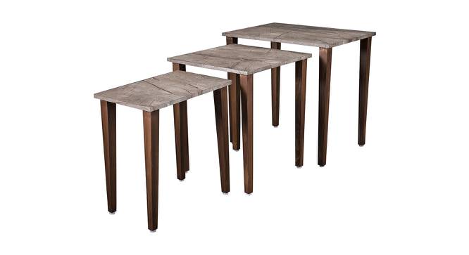 Slate Solid Wood Nested End Table in Laminate Finish - Set of 3 (Laminate Finish, Multicolor) by Urban Ladder - Cross View Design 1 - 526339