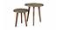 Syaahi Solid Wood Round Nested End Table in Paper Finish - Set of 2 (Multicolor, PU Paper Finish) by Urban Ladder - Cross View Design 1 - 526345