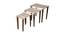 Linen Lines Solid Wood Nested End Table - Set of 3 (Multicolor) by Urban Ladder - Front View Design 1 - 526353