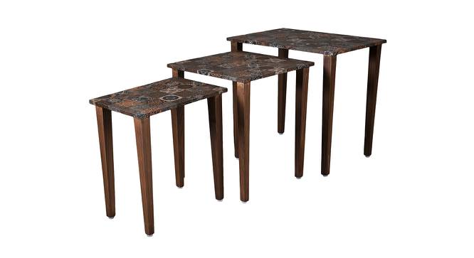 Iznik Solid Wood Nested End Table in Laminate Finish - Set of 3 (Laminate Finish, Multicolor) by Urban Ladder - Cross View Design 1 - 526408