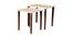 Chevron Solid Wood Rectangular Nested End Table in Paper Finish - Set of 2 (PU Paper Finish, Golden) by Urban Ladder - Cross View Design 1 - 526418
