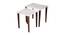 Bhav Solid Wood Rectangular Nested End Table in Paper Finish - Set of 2 (Multicolor, PU Paper Finish) by Urban Ladder - Front View Design 1 - 526425