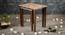 Hexagon Patches Solid Wood Nested End Table in Laminate Finish - Set of 2 (Brown, Laminate Finish) by Urban Ladder - Design 1 Side View - 526432