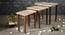 Linen Lines Solid Wood Nested End Table - Set of 3 (Multicolor) by Urban Ladder - Design 1 Side View - 526433