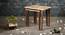 Paisley Solid Wood Nested End Table in Paper Finish - Set of 2 (PU Paper Finish, Golden) by Urban Ladder - Design 1 Side View - 526436