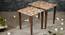 Hexagon Patches Solid Wood Nested End Table in Laminate Finish - Set of 2 (Brown, Laminate Finish) by Urban Ladder - Rear View Design 1 - 526444
