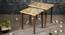 Paisley Solid Wood Nested End Table in Paper Finish - Set of 2 (PU Paper Finish, Golden) by Urban Ladder - Rear View Design 1 - 526447