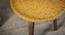 Sunehri Solid Wood Round Nested End Table in Paper Finish - Set of 2 (PU Paper Finish, Golden) by Urban Ladder - Design 1 Close View - 526458