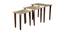 Khimkhwab Solid Wood Nested End Table - Set of 3 (Golden) by Urban Ladder - Cross View Design 1 - 526476