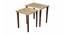 Majestic Cream Solid Wood Nested End Table - Set of 2 (Golden) by Urban Ladder - Front View Design 1 - 526489