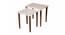 Chaandi Solid Wood Nested End Table in Paper Finish - Set of 2 (Multicolor, PU Paper Finish) by Urban Ladder - Front View Design 1 - 526490