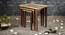 Khimkhwab Solid Wood Nested End Table - Set of 3 (Golden) by Urban Ladder - Design 1 Side View - 526498