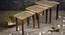 Khimkhwab Solid Wood Nested End Table - Set of 3 (Golden) by Urban Ladder - Rear View Design 1 - 526510