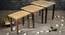 Majestic Cream Solid Wood Nested End Table - Set of 3 (Golden) by Urban Ladder - Rear View Design 1 - 526511