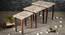 Palmbronze Solid Wood Triangle Nested End Table in Paper Finish - Set of 3 (Orange, PU Paper Finish) by Urban Ladder - Rear View Design 1 - 526514