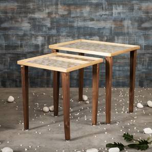 Majestic Solid Wood Side Table in Multicolor Finish-image-13