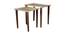 Khimkhwab Solid Wood Nested End Table - Set of 2 (Golden) by Urban Ladder - Cross View Design 1 - 526542