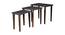 Tesseract Solid Wood Nested End Table in Paper Finish - Set of 3 (Blue, PU Paper Finish) by Urban Ladder - Cross View Design 1 - 526549